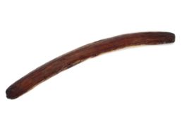 An Aboriginal boomerang with incised carving and s