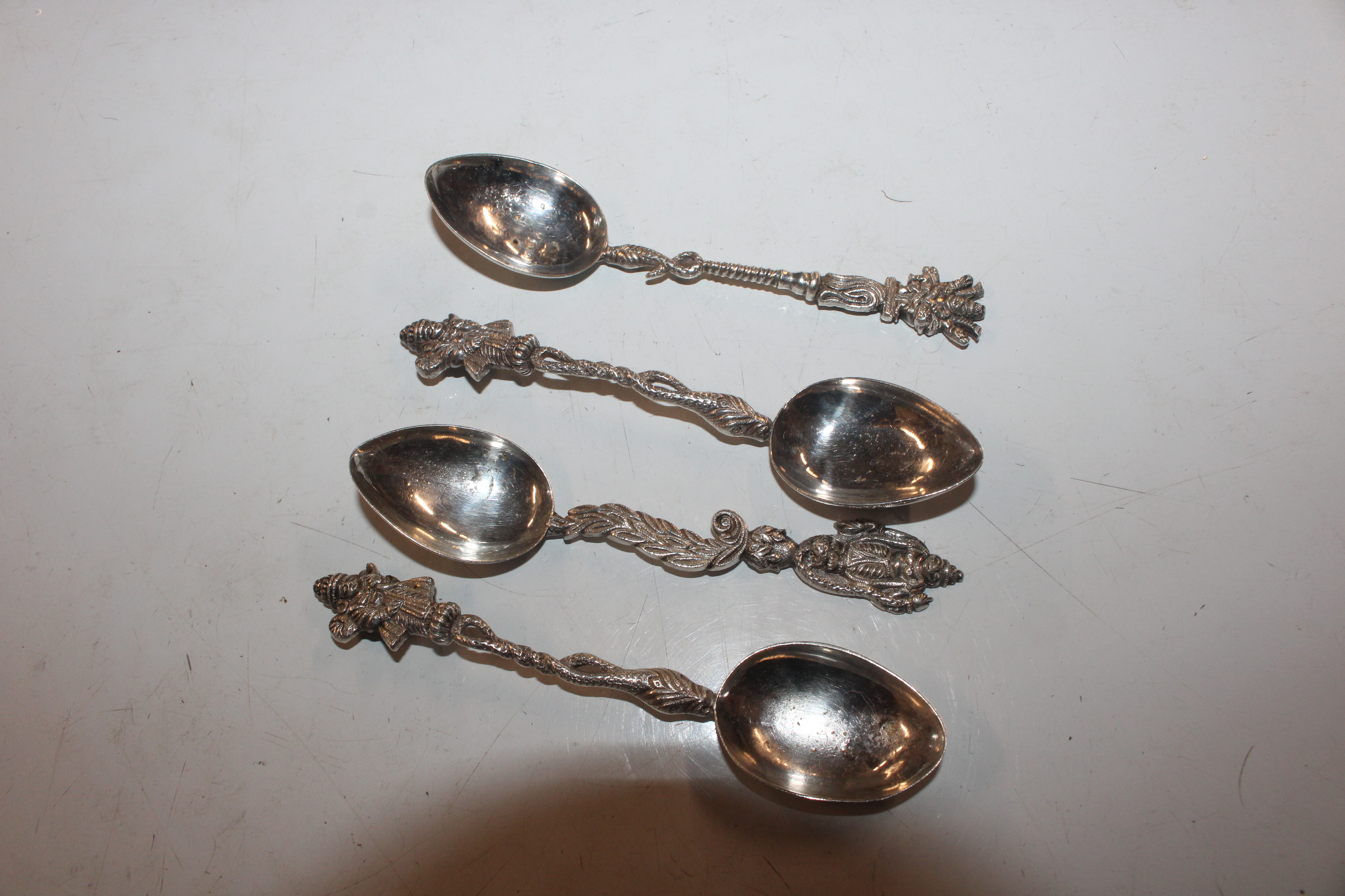 A pair of silver pepperettes; a silver napkin ring - Image 8 of 10