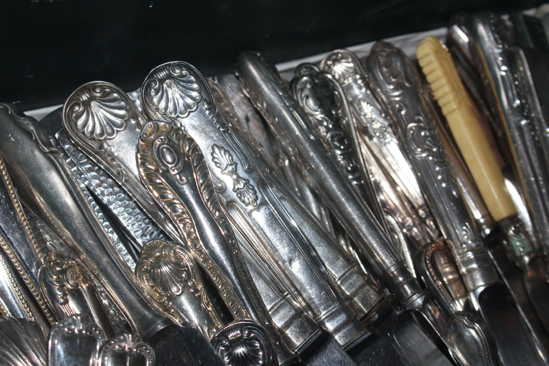 Three crates of plated flatware to include "Kings" - Image 5 of 14