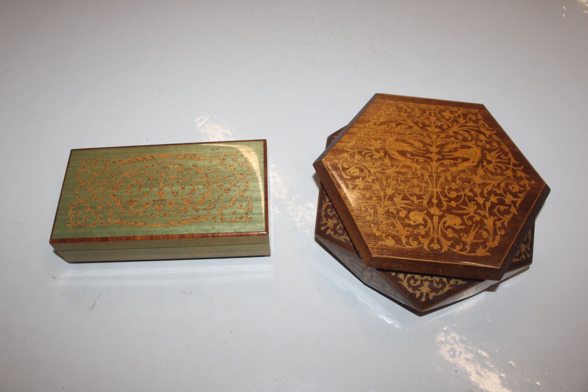 A Sorrento ware musical trinket box; a smaller sim - Image 8 of 10