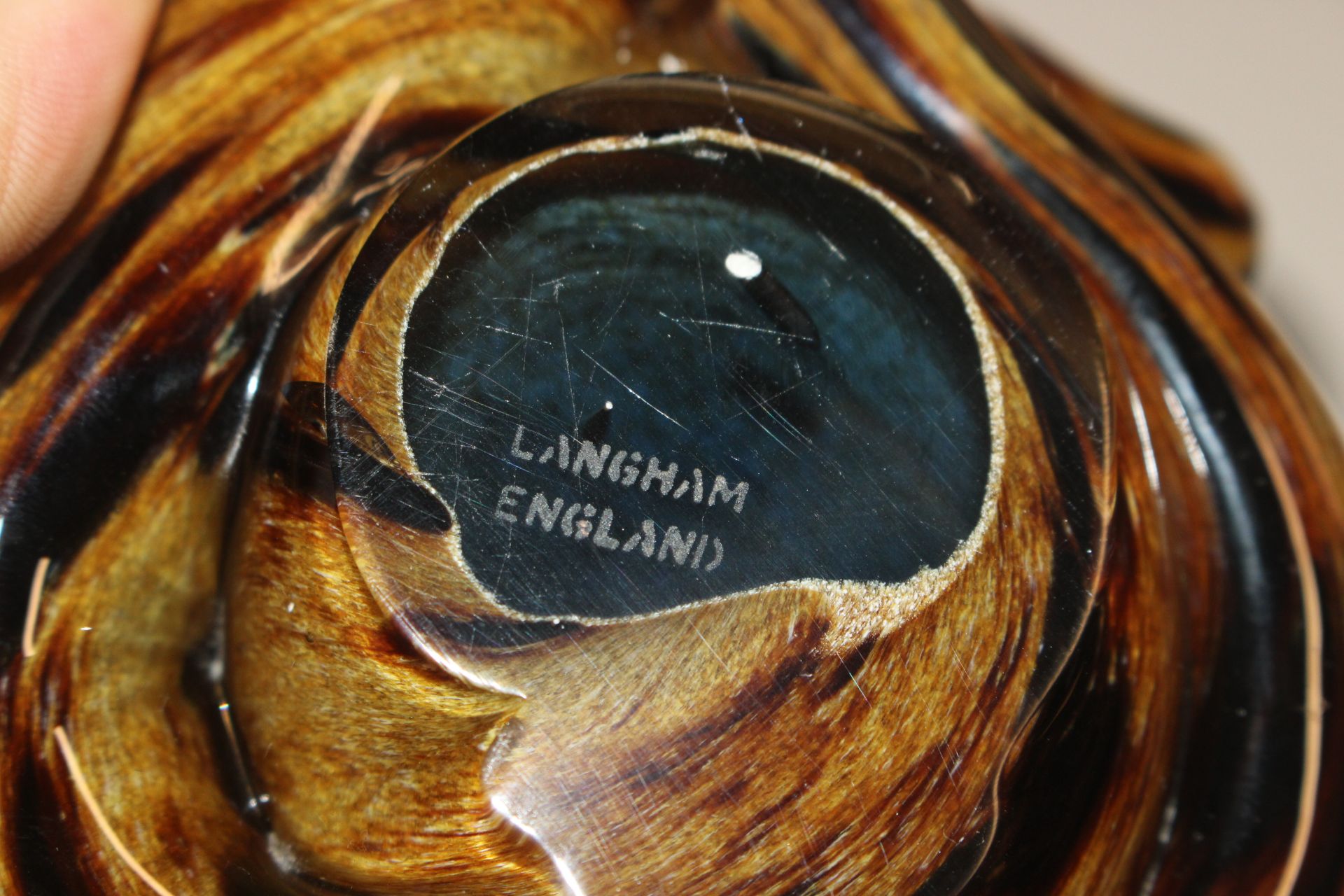 Three Langham glass paperweights in the form of an - Image 4 of 12