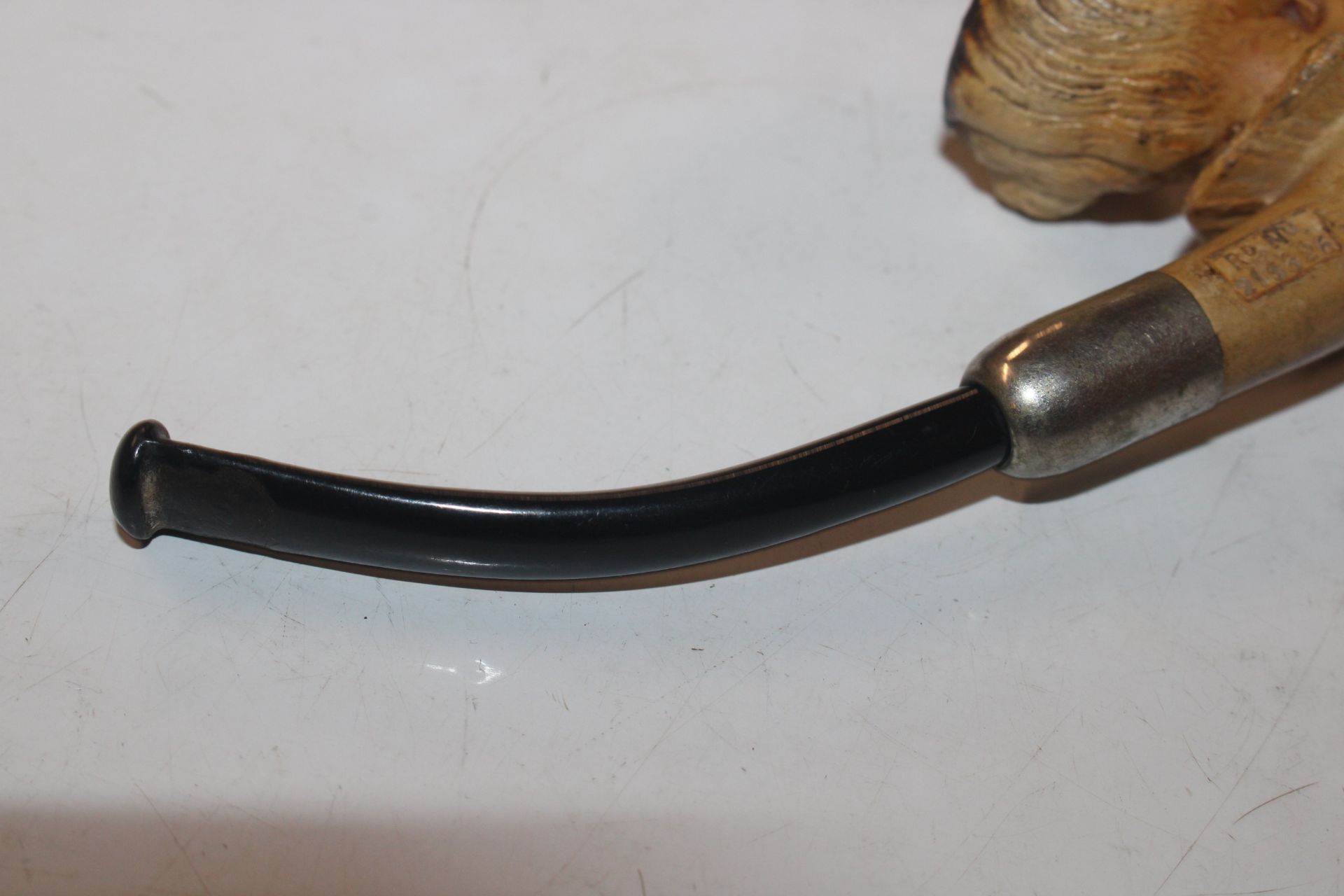 C. Crop of London carved Meerschaum pipe No.215626 - Image 4 of 6