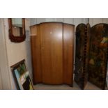 A mid-Century single door wardrobe