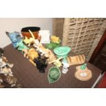 A collection of various Sylvac pottery including r