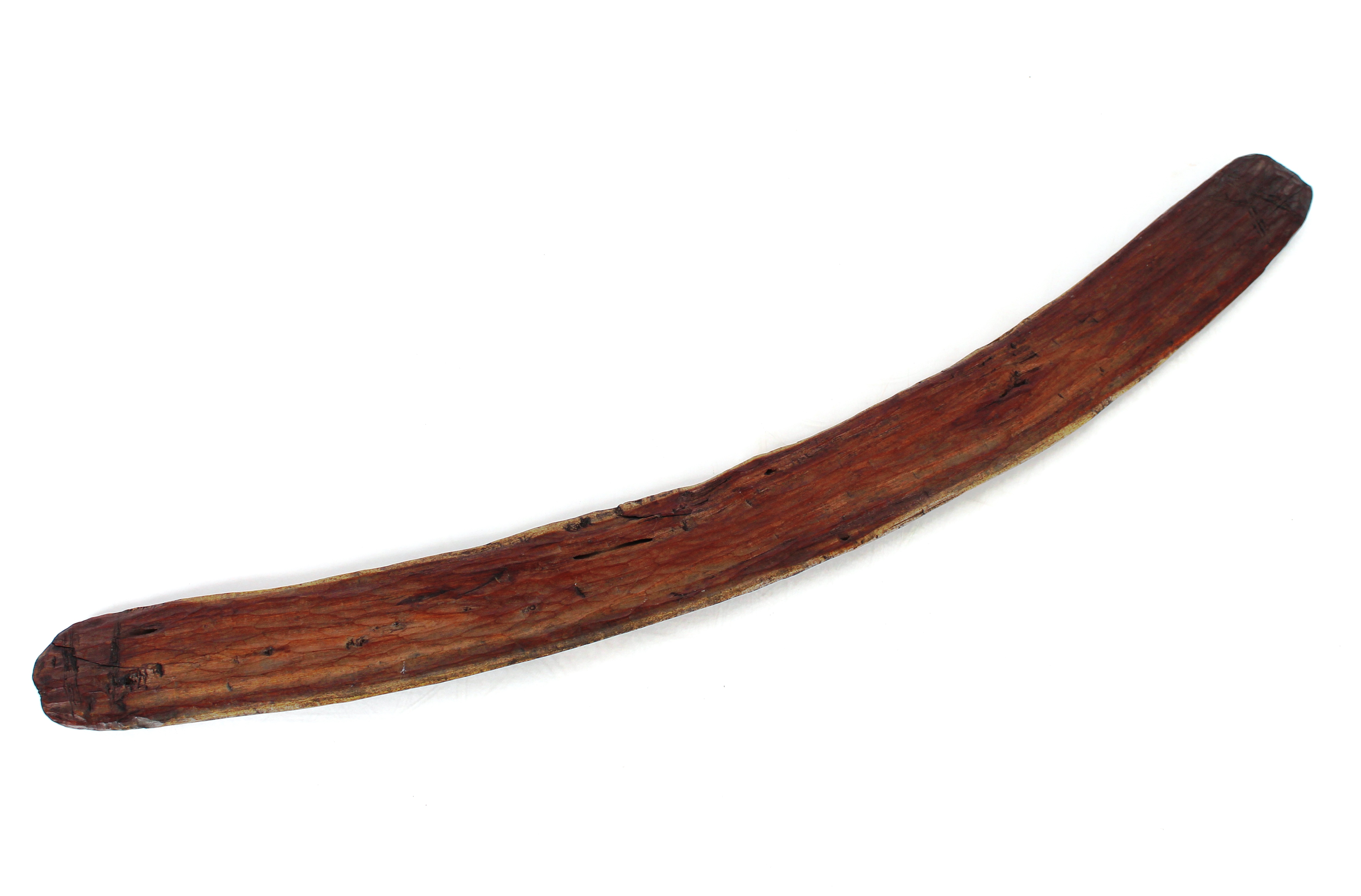 An Aboriginal boomerang with incised carving and s - Image 2 of 6