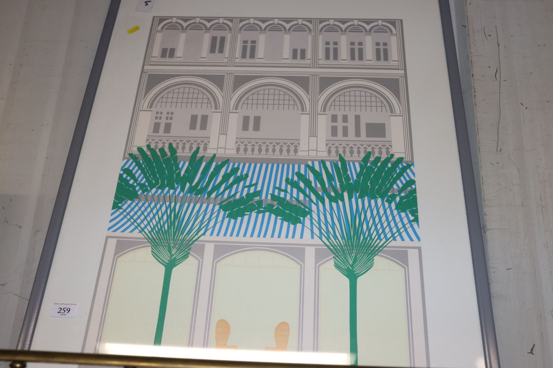 A Raffles Singapore framed and glazed poster - Image 2 of 2