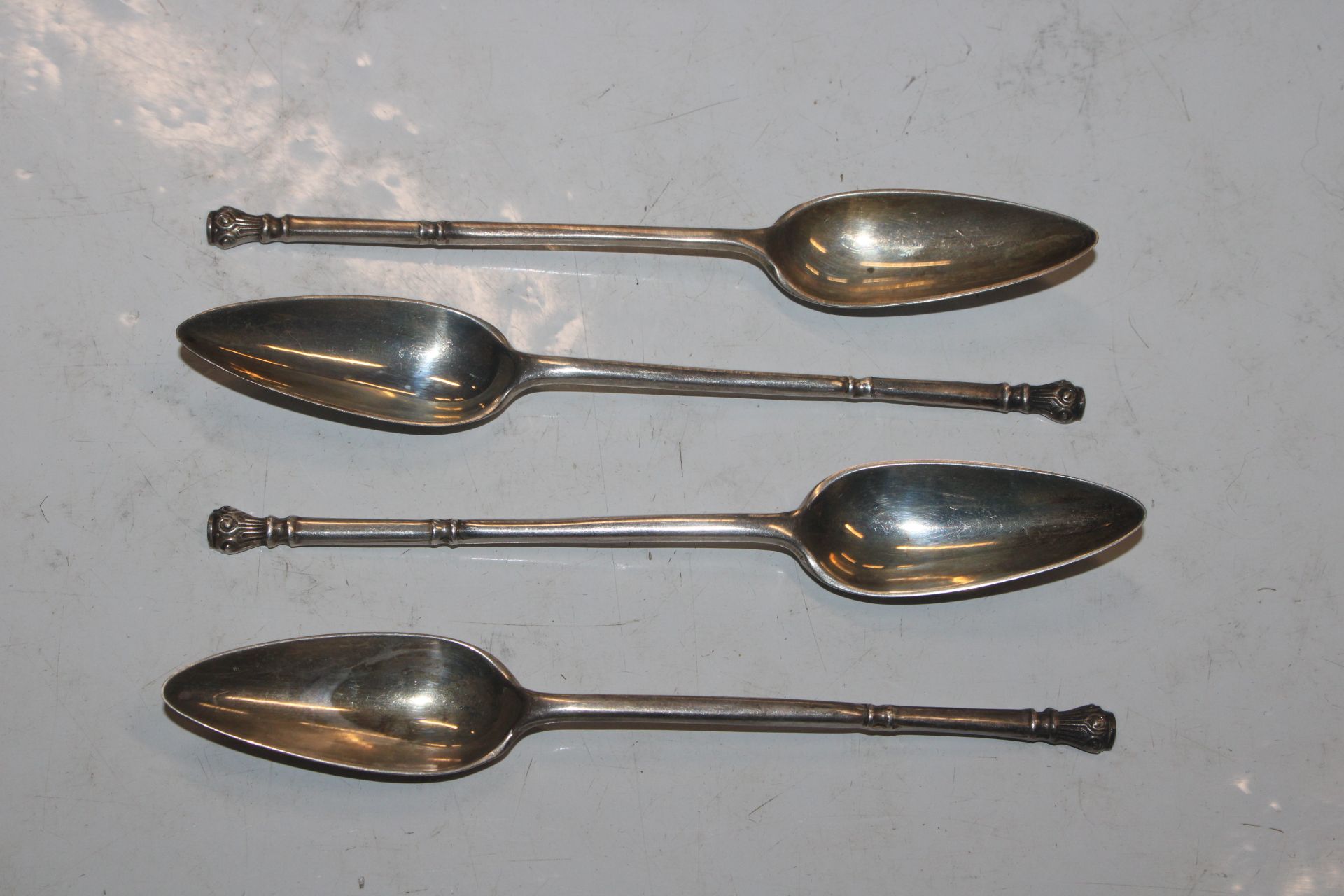 A pair of silver sugar tongs and a set of four sil - Image 13 of 19