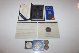 A box of coinage to include D Day £5 coin presenta