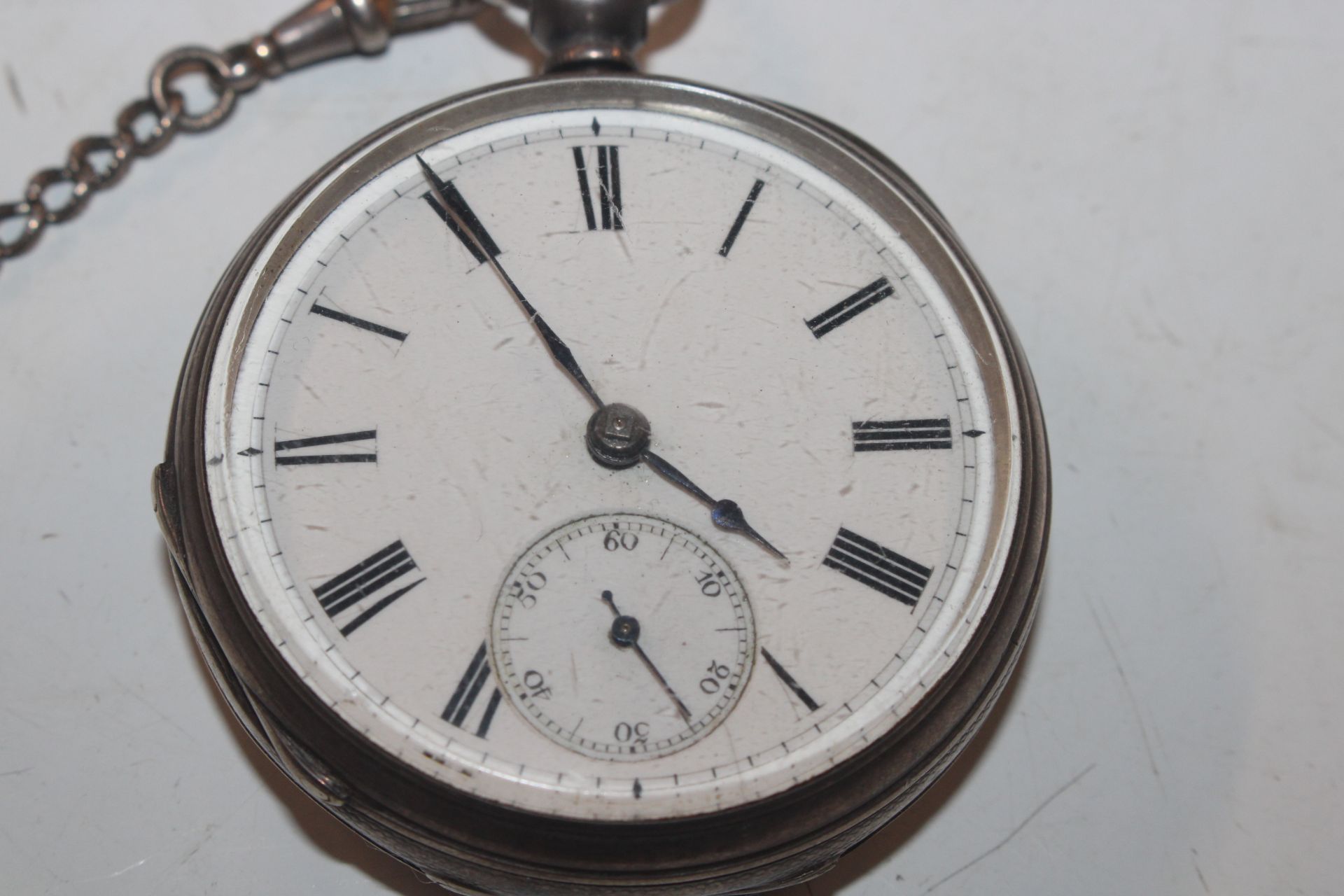 A silver cased pocket watch and chain and various - Image 5 of 12