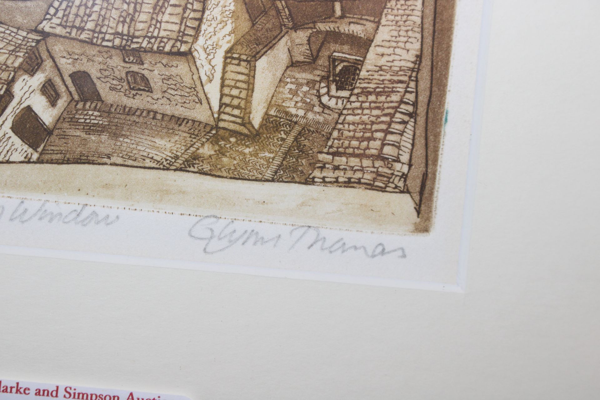 Glynn Thomas Signed limited edition etching "A Tus - Image 4 of 4