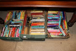 Three boxes of various books