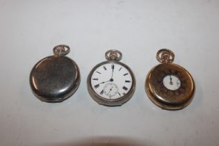 A Waltham silver cased pocket watch; a Waltham gol