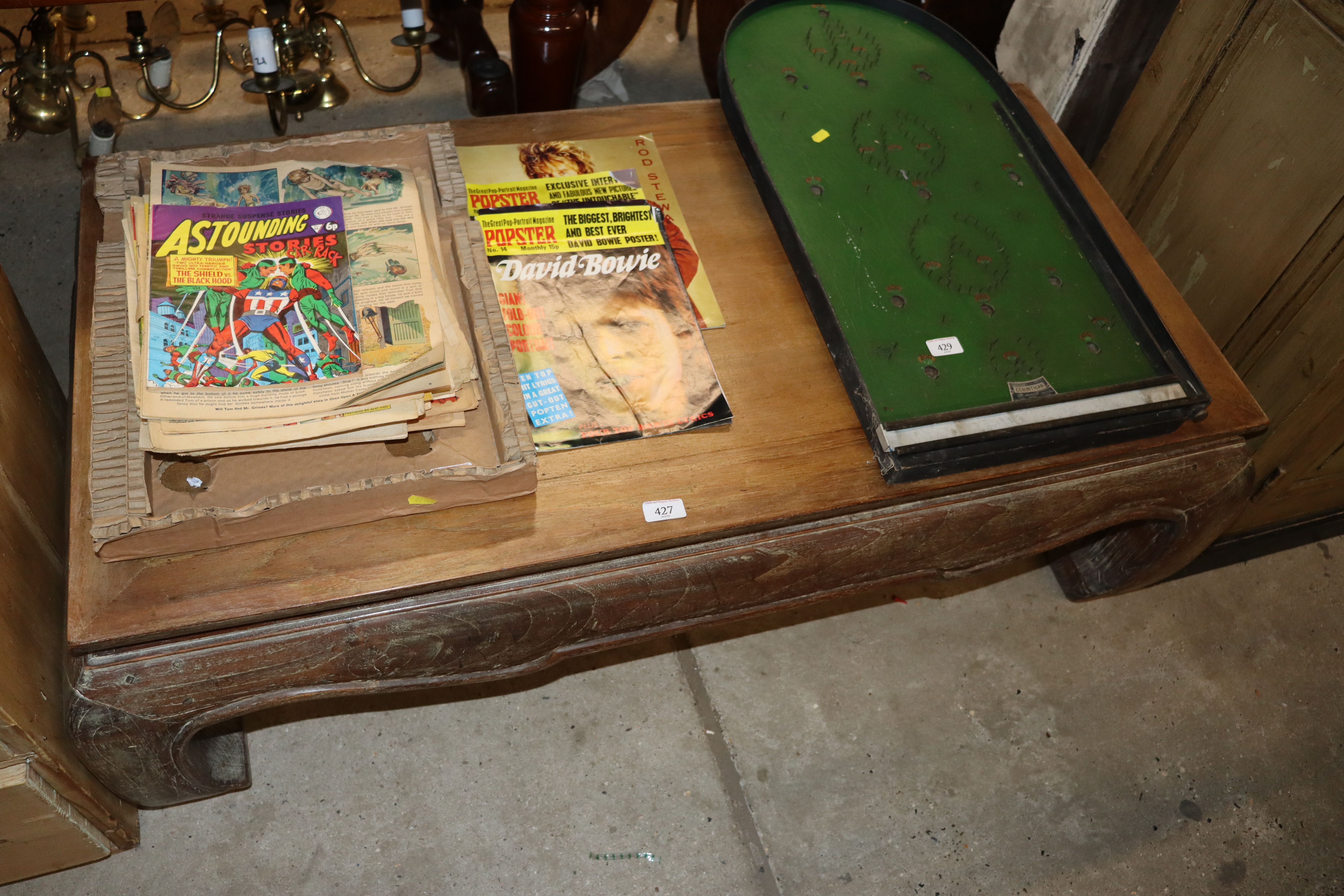 A large Oriental hardwood coffee table