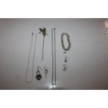 Two pairs of Sterling silver ear-rings; a Sterling