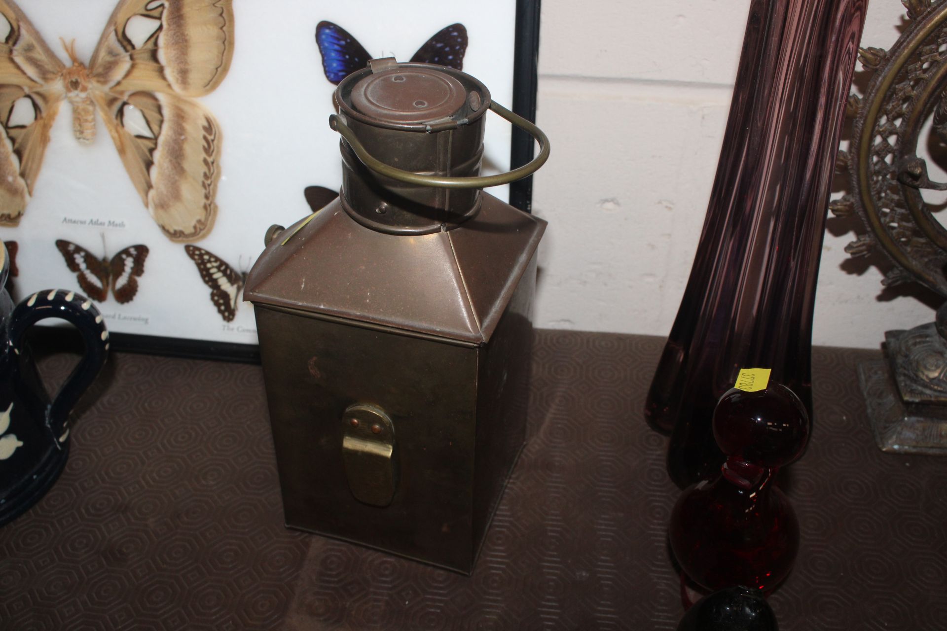 A ships copper starboard lamp - Image 4 of 4