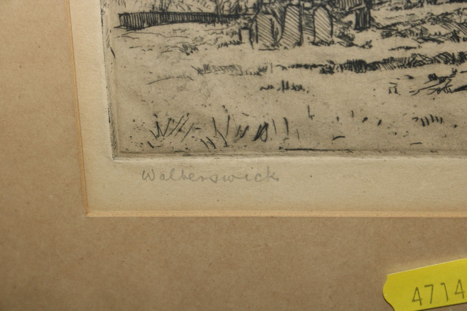 F.S. Rands, pencil signed etching Walberswick - Image 3 of 4