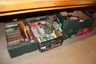 Four boxes of various books