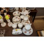 A small quantity of Royal Worcester "Evesham" teaw