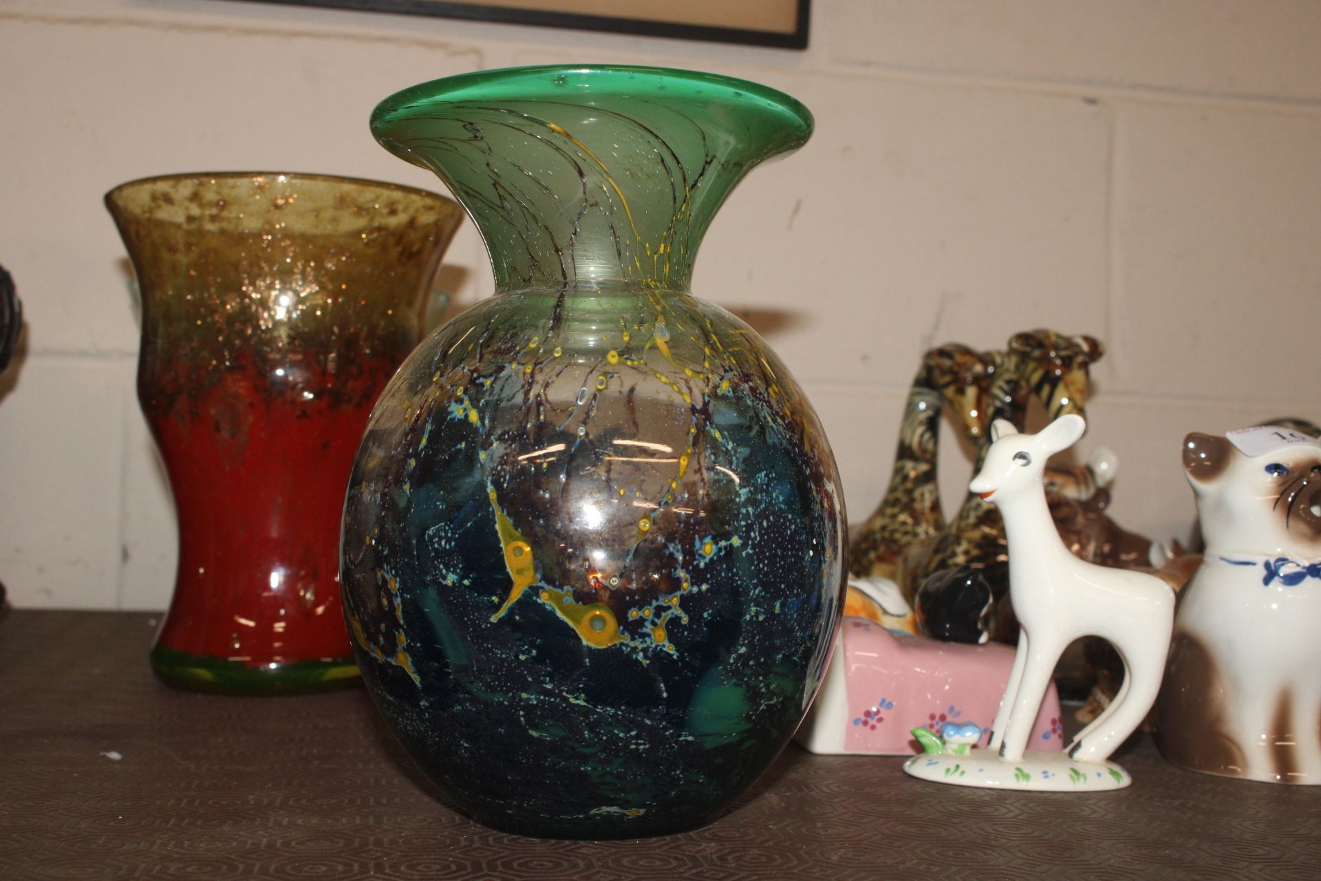 Three Art Glass vases - Image 2 of 4