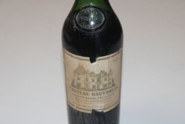 A bottle of Chateau Haut-Brion 1970