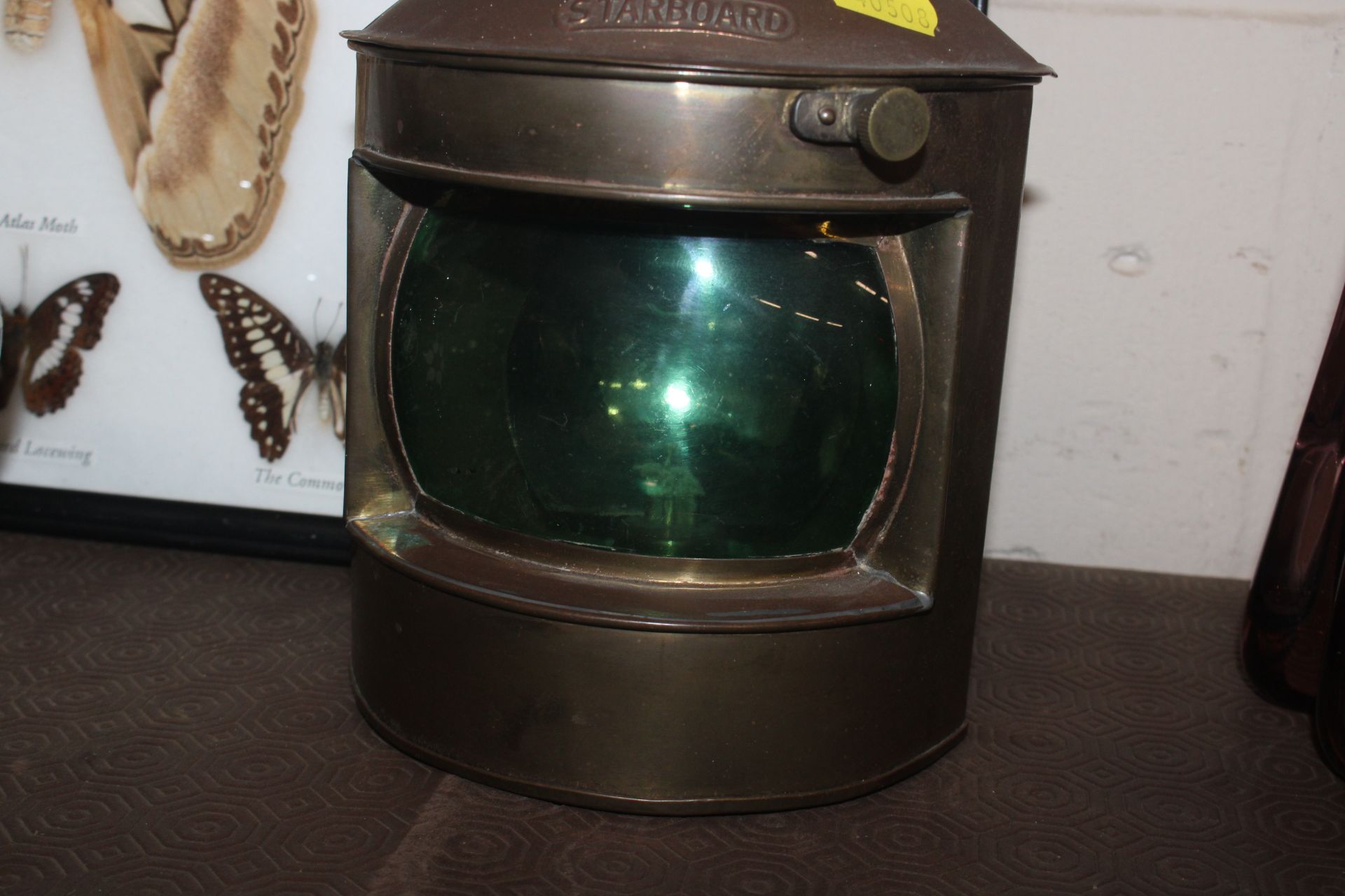 A ships copper starboard lamp - Image 3 of 4