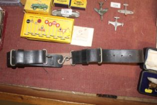 A circa 1940s police inspectors belt