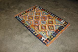 An approx. 5' x 3'5" Chobi Kelim rug