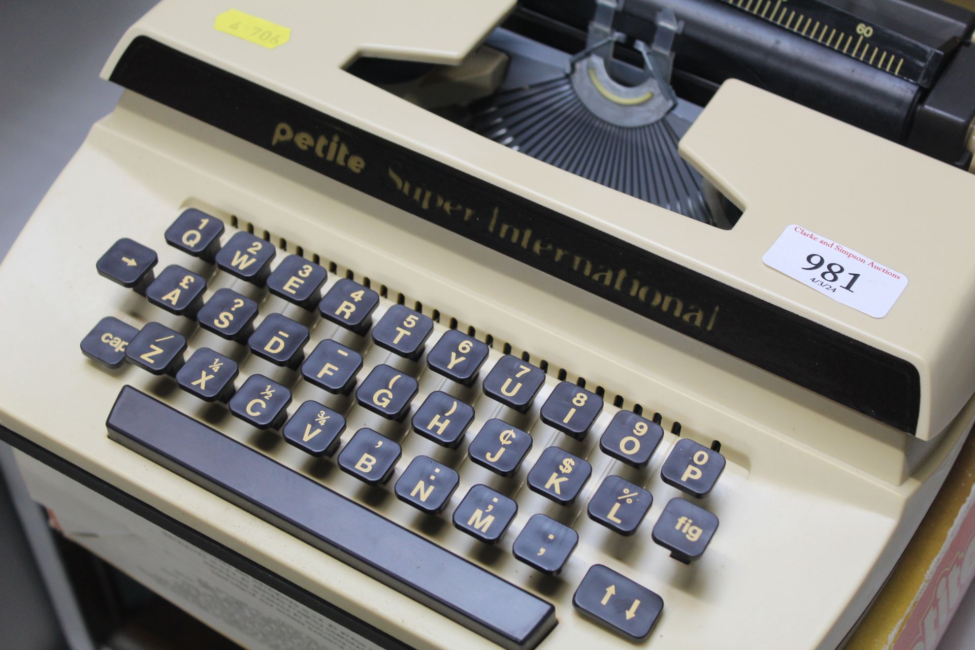 A Petite Super International portable typewriter w - Image 2 of 2