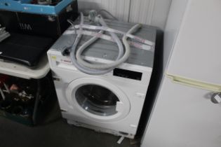 A Bosch built in washing machine