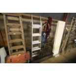 A set of Abru aluminium combination ladder/steps