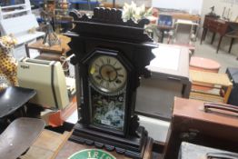 An American 8 day mantel clock