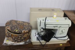 A Capri electric sewing machine and accessories in