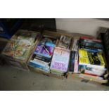 Three boxes of miscellaneous books