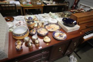 A collection of Noritake desert scene porcelain it