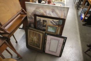 A quantity of various pictures and prints