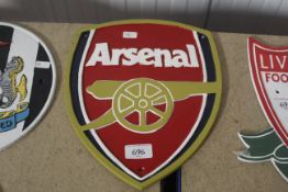 A cast iron Arsenal Football Club plaque