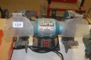 A Clarke 6" dual wheel bench grinder