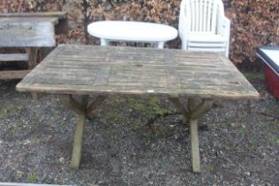 A garden table