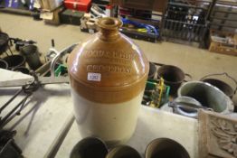 A large glazed stoneware jar named to Wood & Page