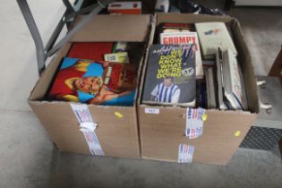 Two boxes of miscellaneous books and annuals