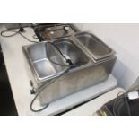 An Adexa three part food warmer - this lot is subject to VAT on the hammer