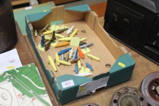 A box of fishing minnows