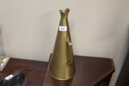 A brass megaphone