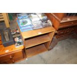 An oak bookcase