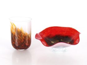 A Pascal Guernick vase and bowl