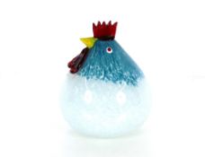 A Murano glass chicken, 20cm high