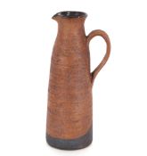 Studio pottery jug of tapering form, 32cm