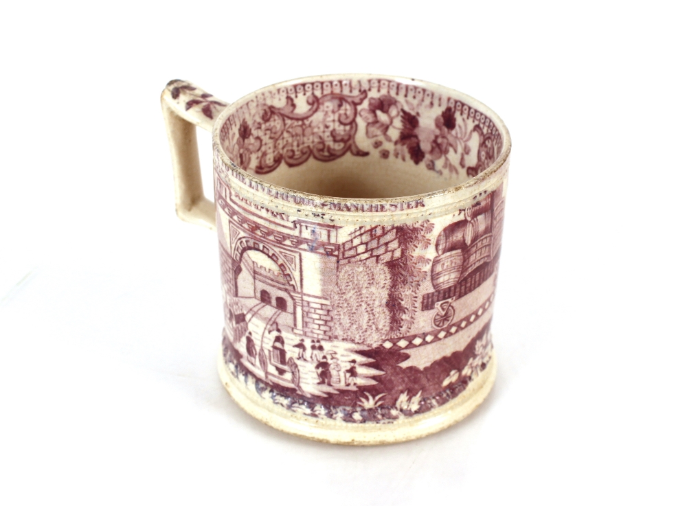 A late 18th Century Pratt ware pottery mug depicting Bacchus and a rare railwayana interest - Image 8 of 10