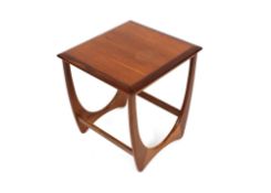 A G-plan teak occasional table, 42cm wide x 45cm deep x 48cm high