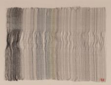 Ismini Samanidou, "Cloud 10, 2103" hand woven paper, silk and metallic thread